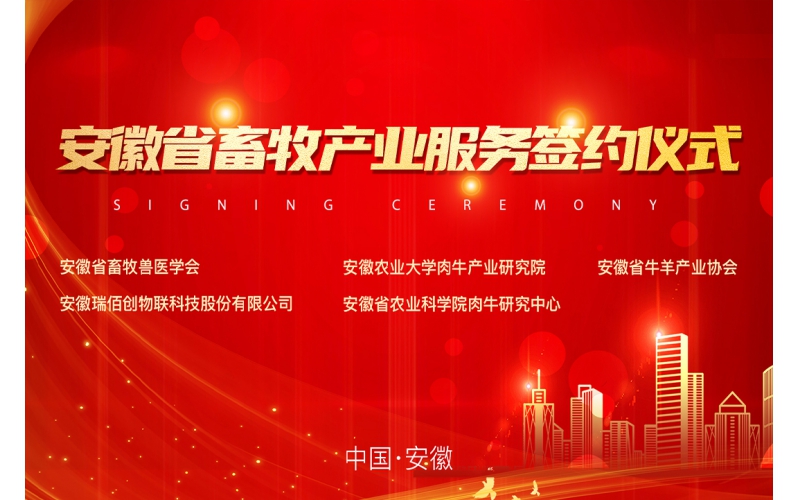 安徽省畜牧產(chǎn)業(yè)服務機構(gòu)簽署戰(zhàn)略合作框架協(xié)議圓滿成功